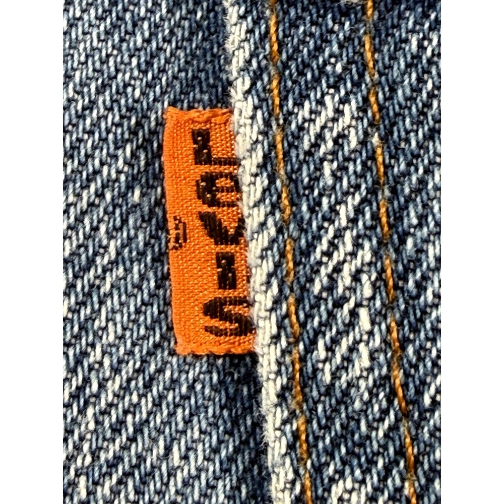 Vintage 1981 Levi's Orange Tab 517 USA Made‎ Bootcut Jeans Distressed Fade 42x34 - Picture 16 of 16